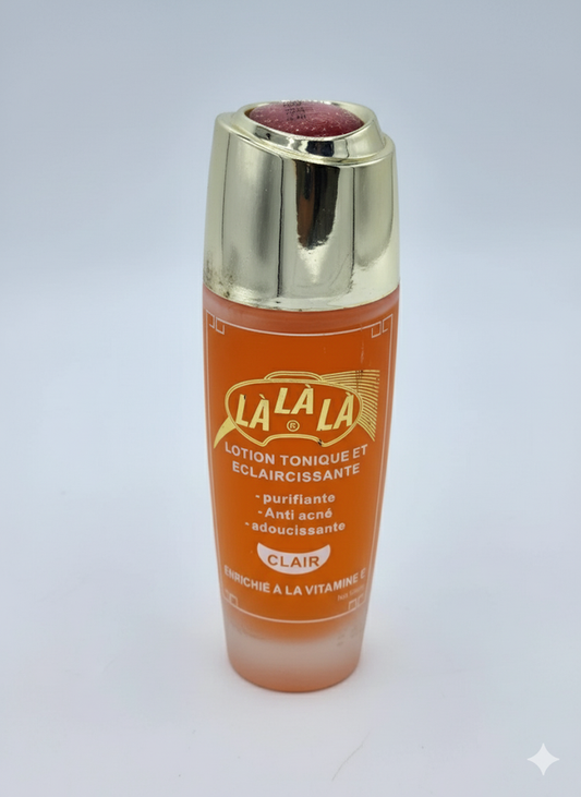 LA LA LA - Lotion Tonique et Éclaircissante "Clair" | Purifiante, Anti-Acné, Adoucissante - Enrichie en Vitamine E