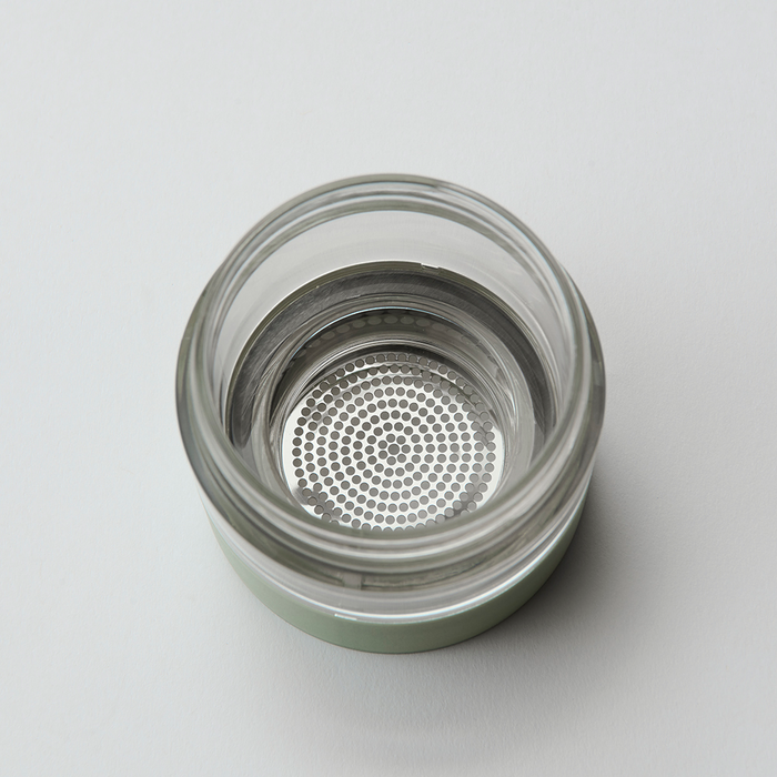 Lalaluctus Tea Bottle - Stainless Steel Tumbler with Tea Strainer - Dark Gray - 400 ml