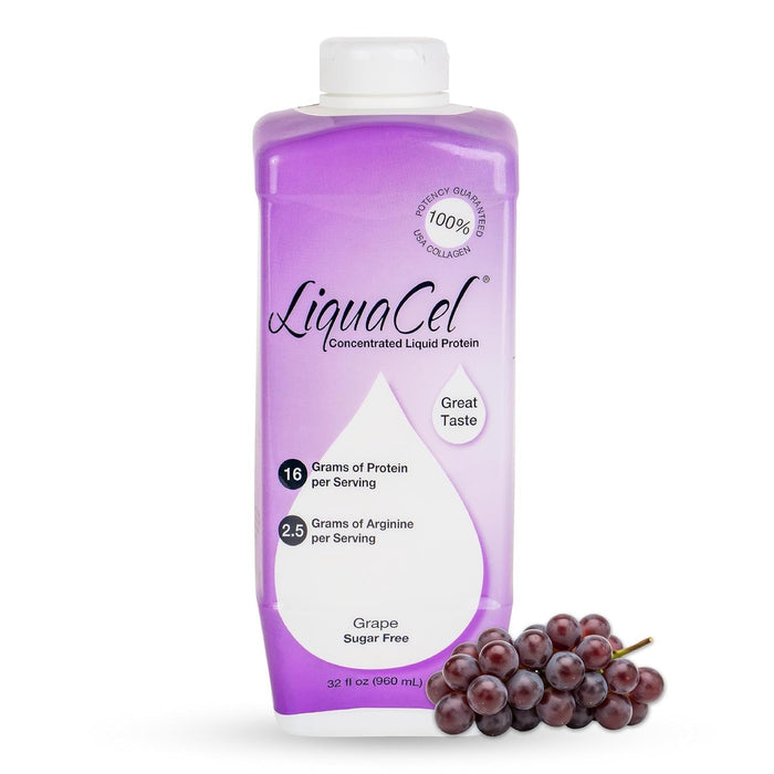 LiquaCel Concentrated Liquid Protein, Grape Flavor, 32 oz - GH-94-Single - LL Medico