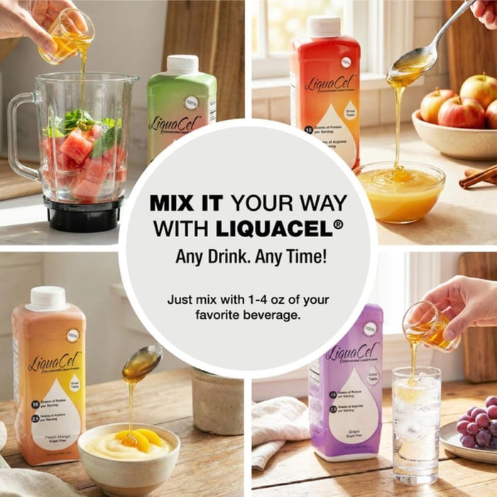 LiquaCel Concentrated Liquid Protein, Grape Flavor, 32 oz - GH-94-Single - LL Medico