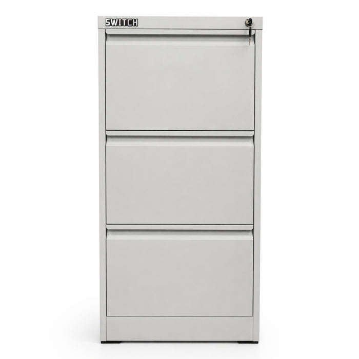 Lockable 3-Drawer Vertical Metal Filing Cabinet