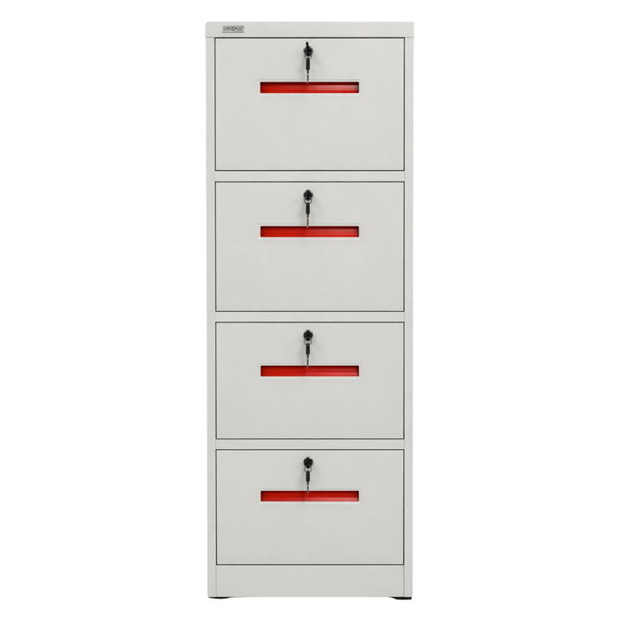 Lockable 4-Drawer Vertical Metal Filing Cabinet