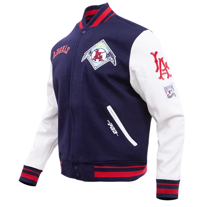 Los Angeles Angels Navy and White Varsity Jacket