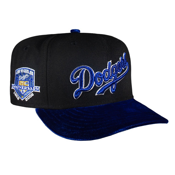 Los Angeles Dodgers Black and Velvet Royal 50Th Anniversary