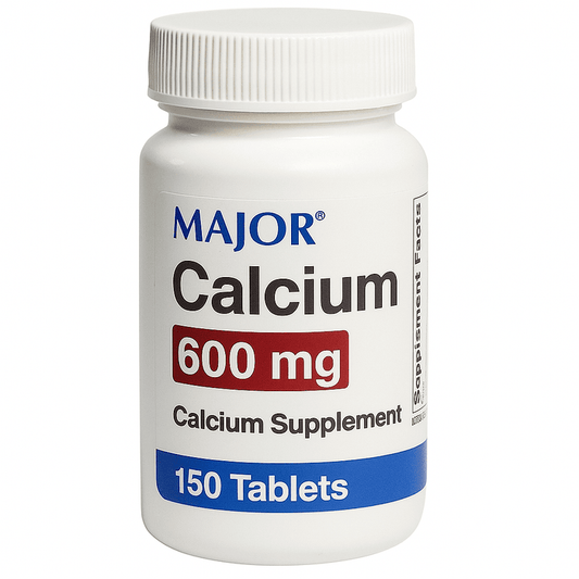 Major Calcium Carbonate Joint Health Supplement, 600 mg - 20555000500 - LL Medico