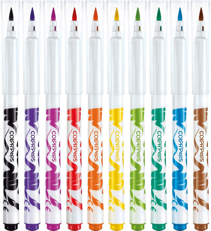 Maped Felt Pens Brush Color Peps X10 Cb Box - Image 2 - Office R Us