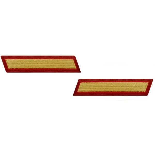 Marine Corps Gold-on-Red Service Stripes - Female Size - Sold in Pairs Patches and Service Stripes 69908