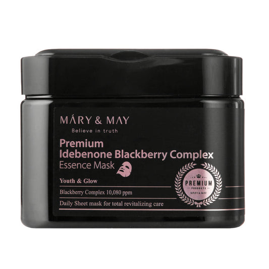 [Mary&May] Premium Idebenone Blackberry Complex Essence Mask (20ea)