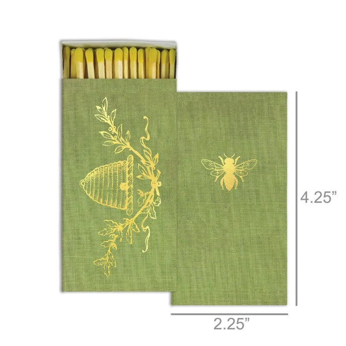 Matches Bee Crest Gold Foil