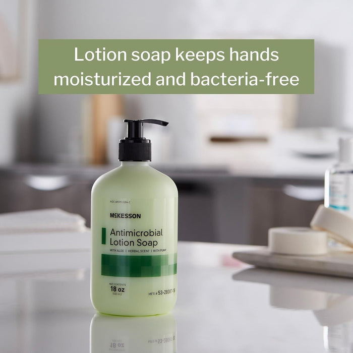 McKesson Antimicrobial Lotion Soap with Aloe, Herbal Scent