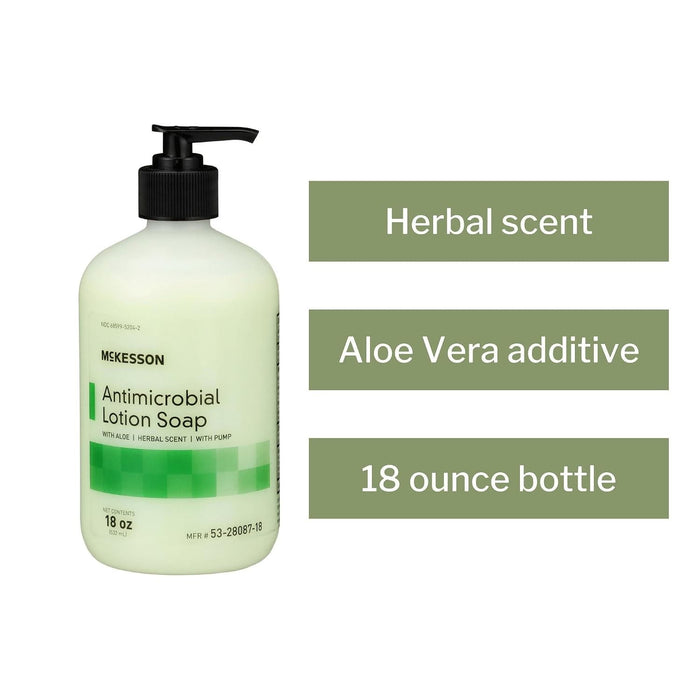 McKesson Antimicrobial Lotion Soap with Aloe, Herbal Scent