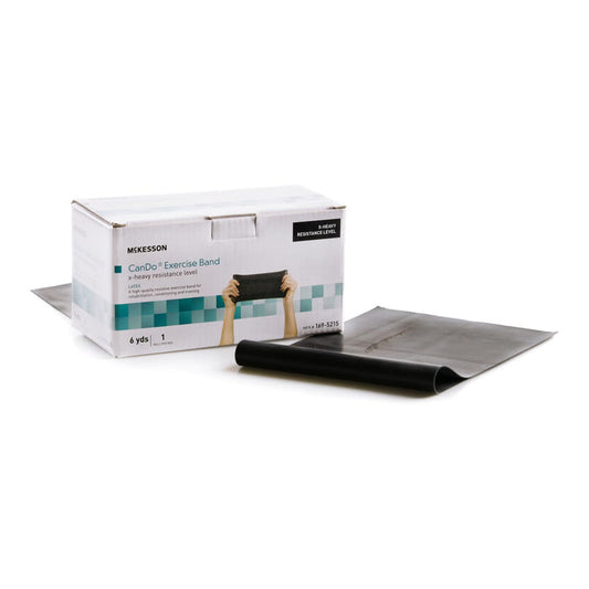 McKesson CanDo Exercise Resistance Band, Black, X-Heavy, 5" x 6 Yard - 169-5215-Single - LL Medico