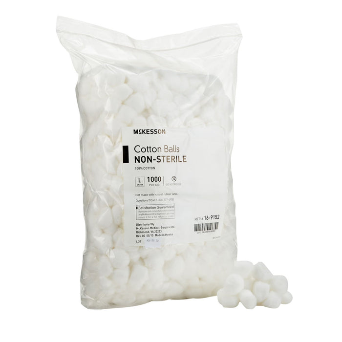 McKesson Cotton Balls Non-Sterile, Large - 16-9152-Box - LL Medico