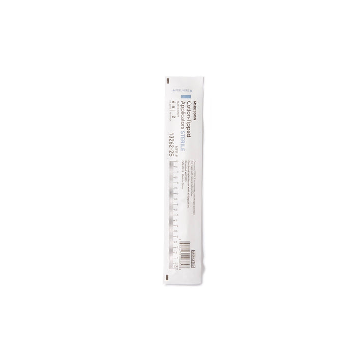 McKesson Cotton-Tipped Applicators Sterile, Plastic Shaft, 6 In - 13262-2S - LL Medico