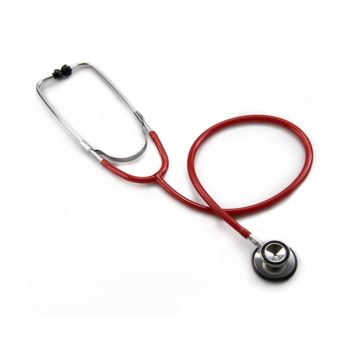 McKesson Dual-Head Stethoscope, Red, 22" Tube - 01-670RGM-Single - LL Medico