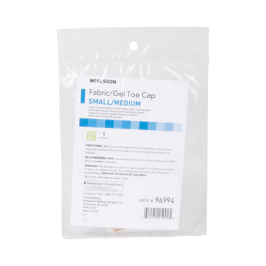 McKesson Fabric/Gel Toe Cap, Small/Medium - 96994-Single - LL Medico