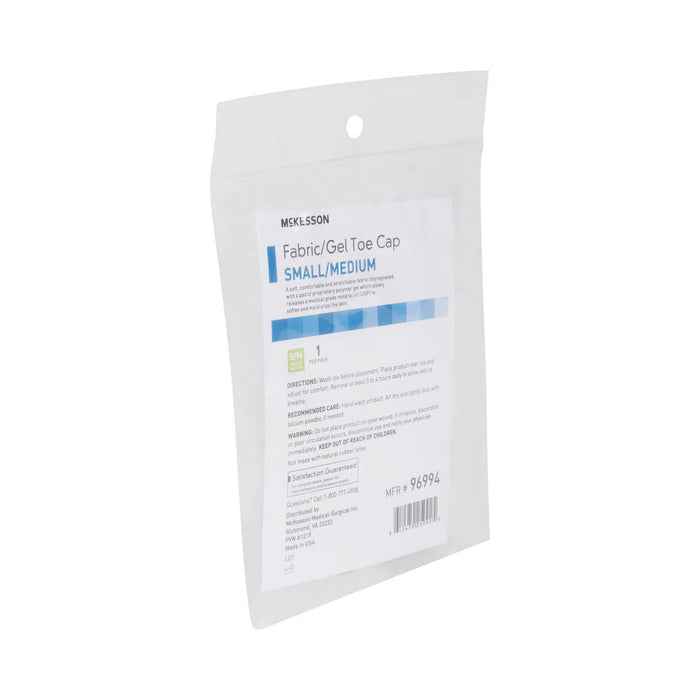 McKesson Fabric/Gel Toe Cap, Small/Medium - 96994-Single - LL Medico