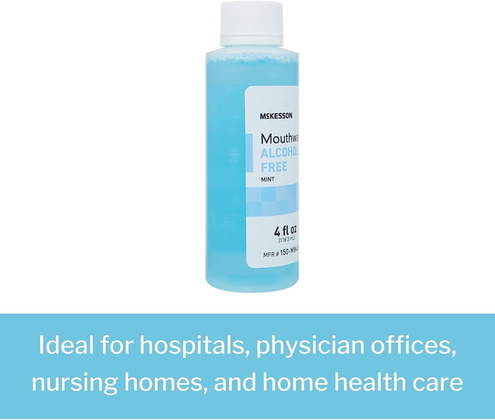 McKesson Mouthwash Alcohol Free, Mint, 4 fl oz