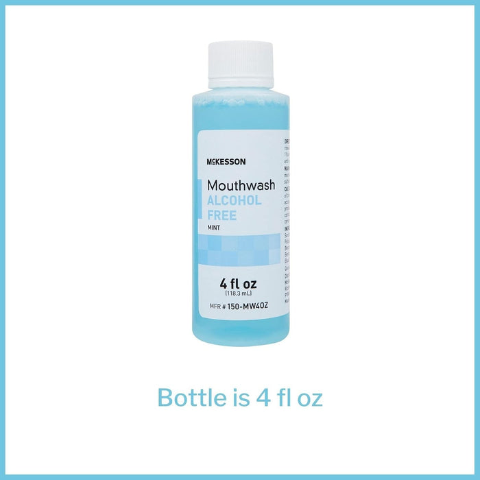 McKesson Mouthwash Alcohol Free, Mint, 4 fl oz