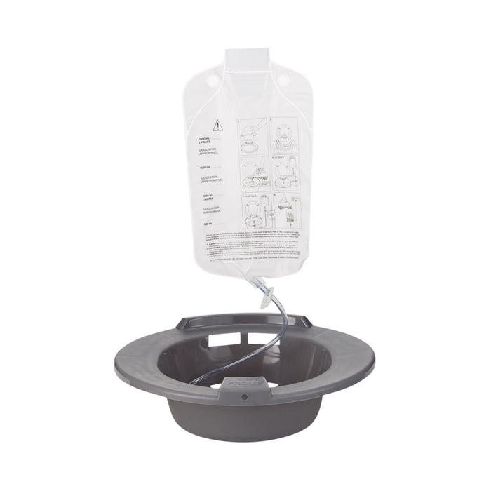 McKesson Round Sitz Bath Graphite, 2000 mL Bag