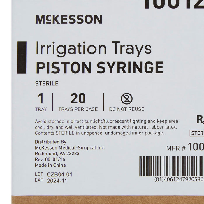 McKesson Sterile Irrigation Tray - 100122-Single - LL Medico