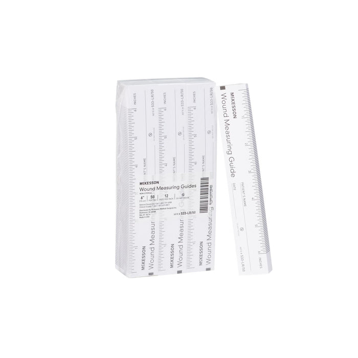 McKesson Wound Measuring Guide Paper Non-Sterile, 6 Inch - 533-LR/50-Box - LL Medico