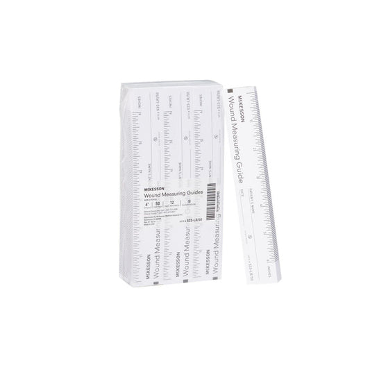 McKesson Wound Measuring Guide Paper Non-Sterile, 6 Inch - 533-LR/50-Box - LL Medico