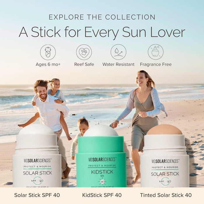 MDSolarSciences Solar Stick Sunscreen SPF 40, Unscented, 0.6 oz