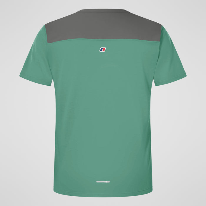 Men's Terrain Trek Tech Tee - Green/Grey