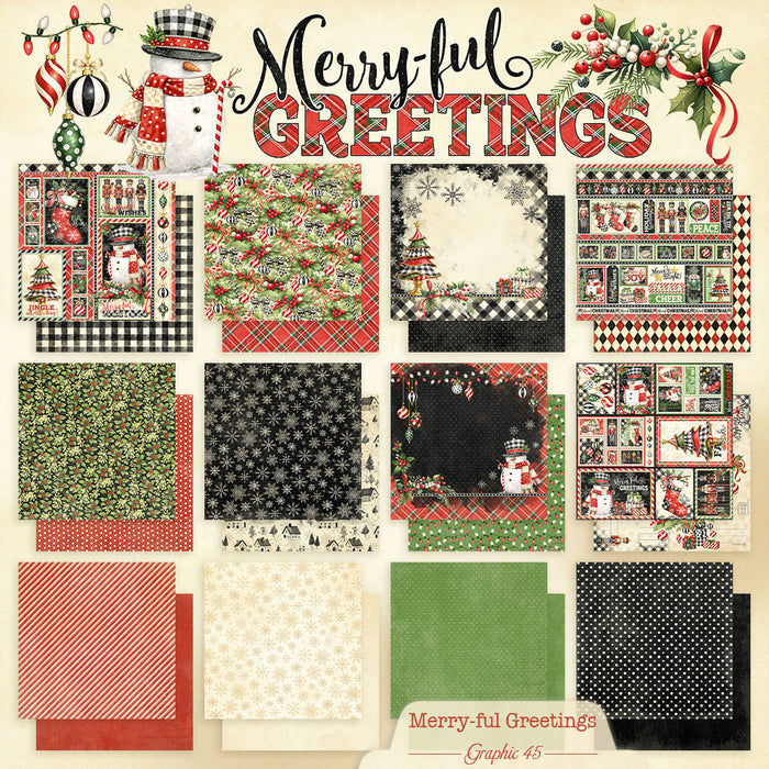 Merry-ful Greetings 12×12 Collection Pack - Graphic 45