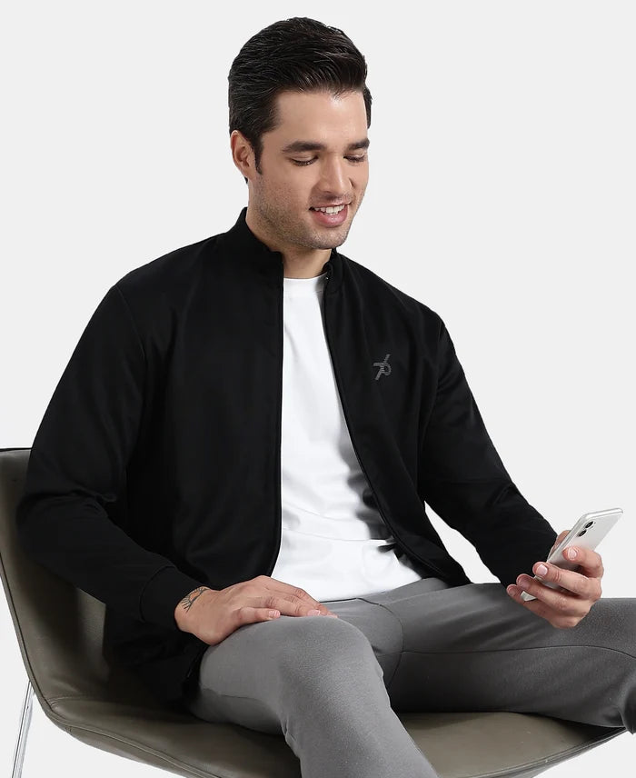 Microfiber Fabric Jacket with StayFresh Treatment - Black