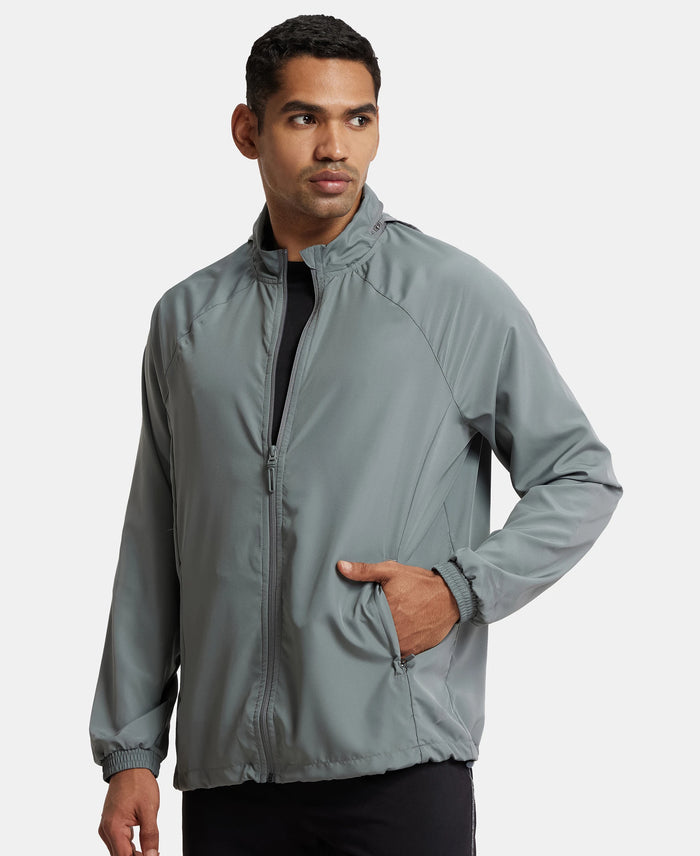 Microfiber Water Resistant Convertible Hoodie Jacket - Quiet Shade-5