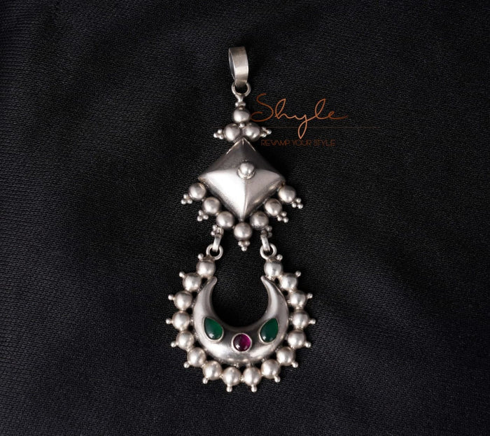 Mizoya Chandra Motif Drop Pendant
