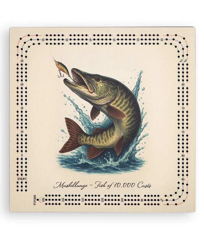 Musky Cribbage Board
