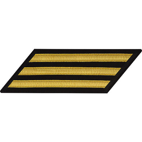 CPO Gold Lace on Blue Hashmarks / Service Stripes Patches and Service Stripes 80040