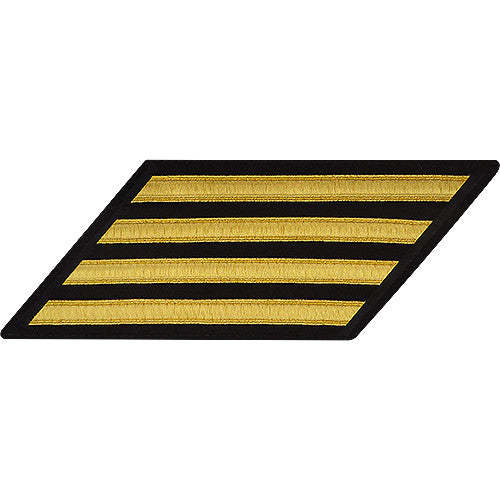 CPO Gold Lace on Blue Hashmarks / Service Stripes Patches and Service Stripes 80041