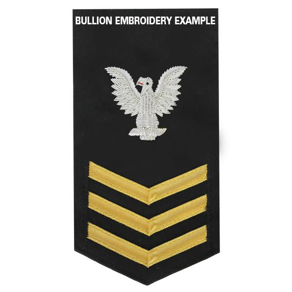 Navy E6 MALE Rating Badge: Gas Turbine System Technician - blue