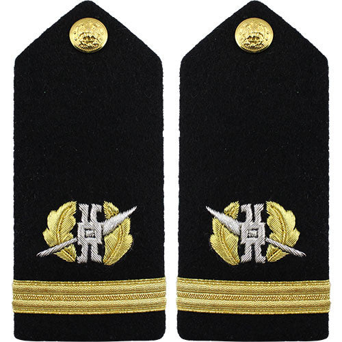 Navy Male Hard Shoulder Board - Limited Duty Officer Rank 80758