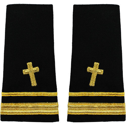 Navy Soft Shoulder Marks - Christian Chaplain Rank 80663