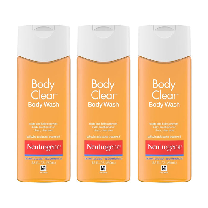 Neutrogena Body Clear Acne Body Wash Liquid, 8.5 fl oz