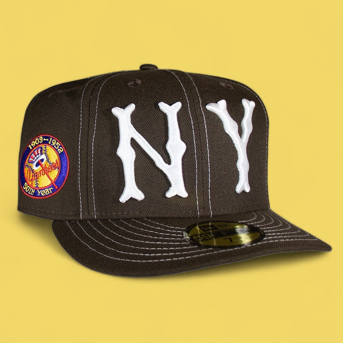 New York Highlanders Brown Contrast Stitching 50Th Anniversary