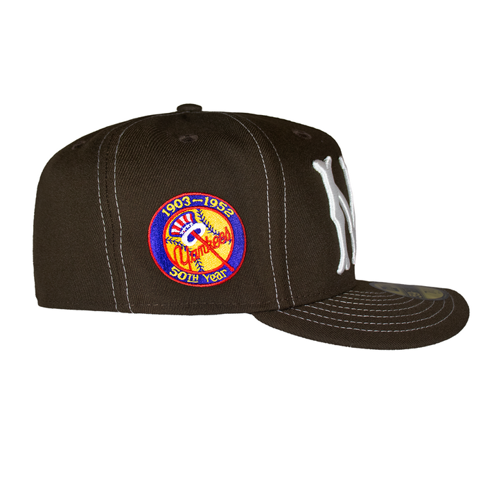 New York Highlanders Brown Contrast Stitching 50Th Anniversary