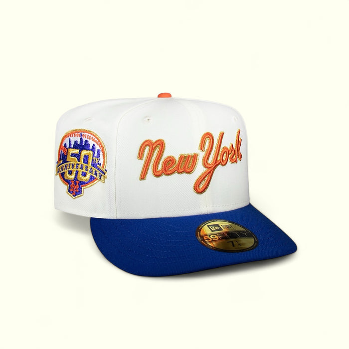 New York Mets Creme and Royal Script 50Th