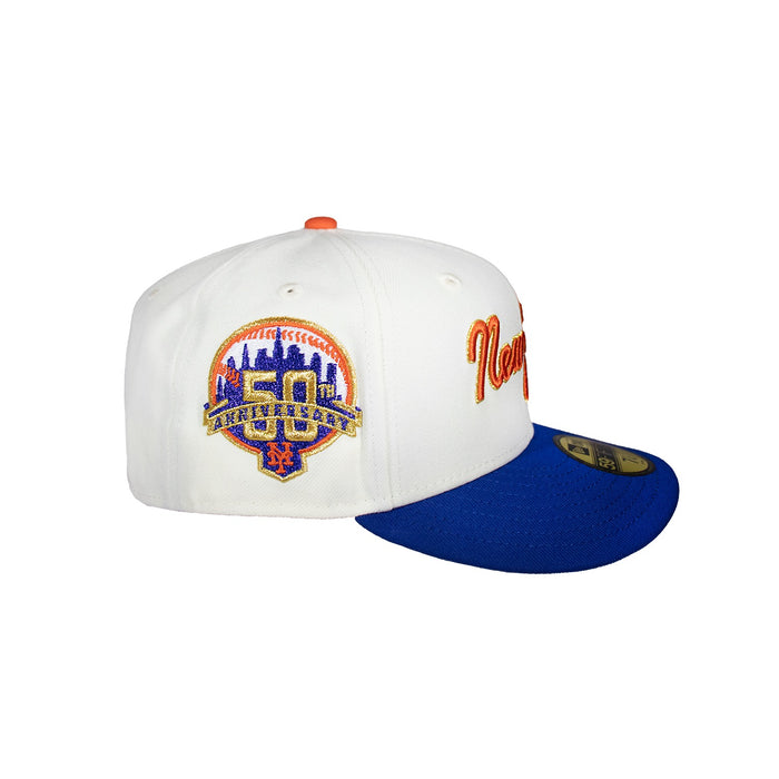 New York Mets Creme and Royal Script 50Th