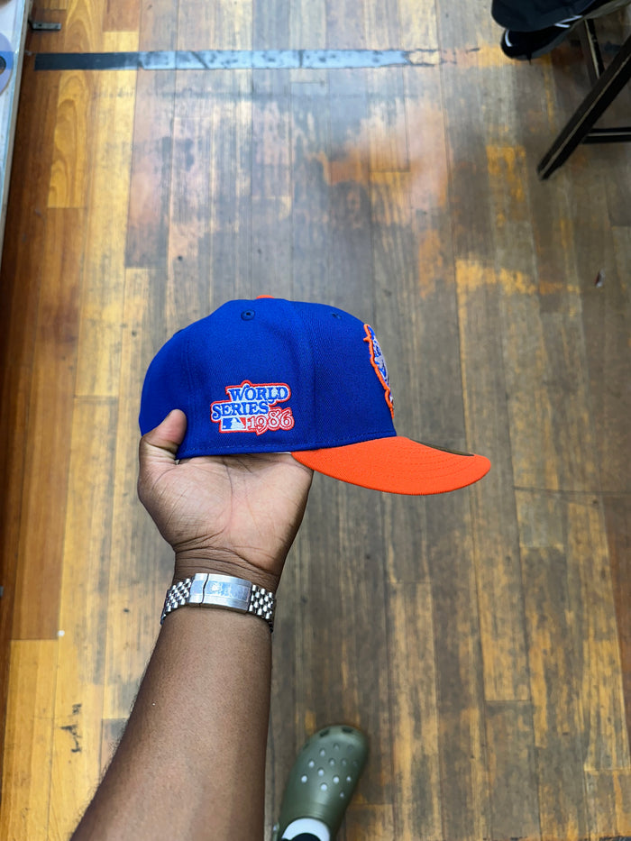 New York Mets "MR MET" Blue & Orange 1986 WS