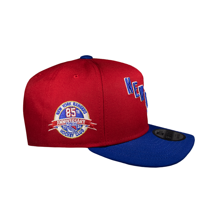 New York Rangers Red and Royal 950 AFrame  Snap Back