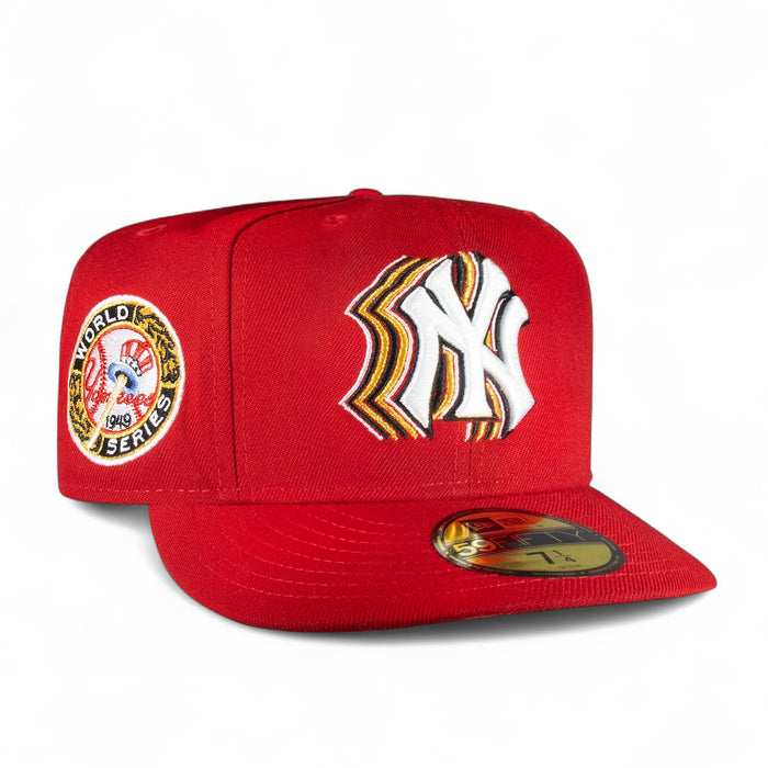 New York Yankees All Red w/ 3D Logo 1949 World Series