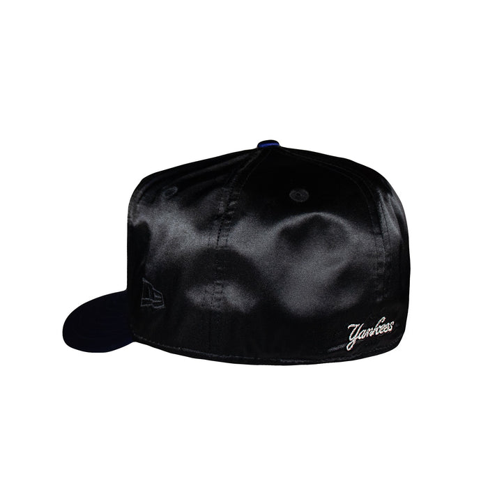 New York Yankees Galaxy Satin Black and Royal Script