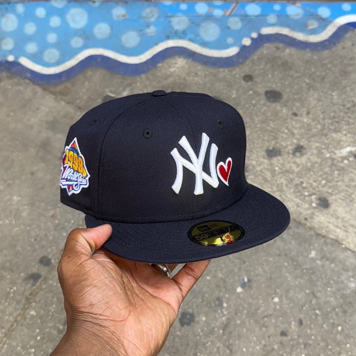 New York Yankees Navy Blue w/ Red Heart 1996 World Series
