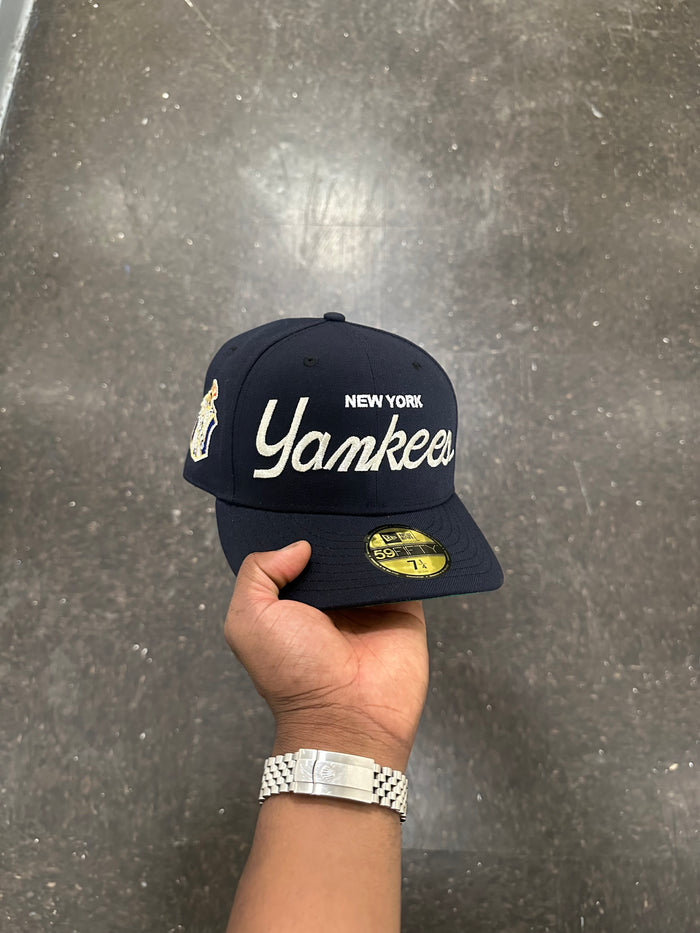New York Yankees Silver Script Logo 1951 World Series
